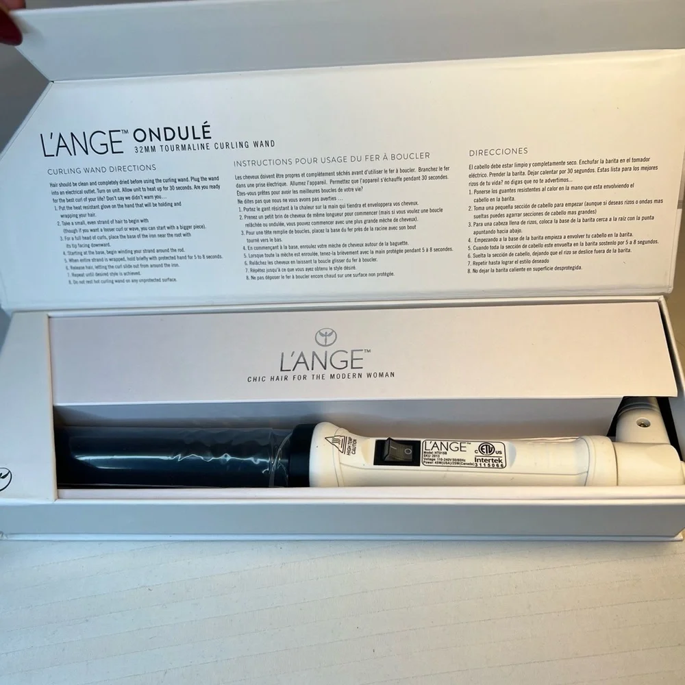 Lange ondule 32‎ mm tourmaline curling wand